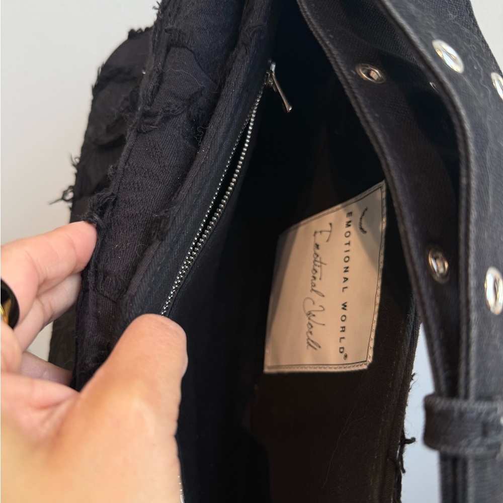 Emotional World Patchwork Punk Bag Chinese Design… - image 8